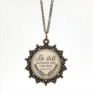 NWT Beautiful Be Still Psalm 46:10 Necklace